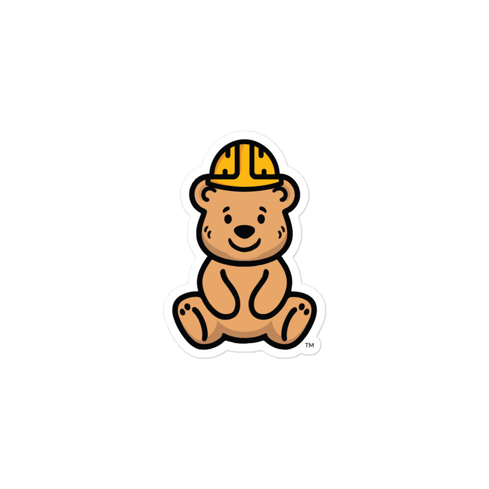 Tee Bear 3 × 3-inch kiss-cut sticker by By Tee, front view