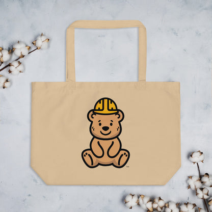 Tee Bear Tote — Oyster by By Tee, styled flat-lay