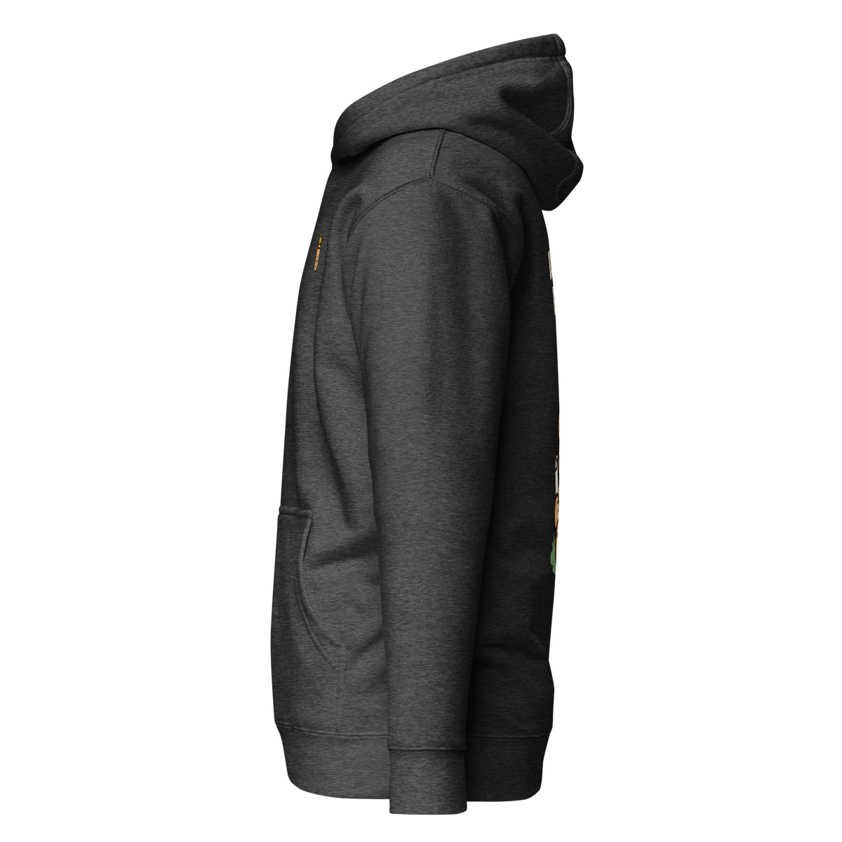 Better Days Rose Graphic Hoodie — Charcoal Heather — left-side view
