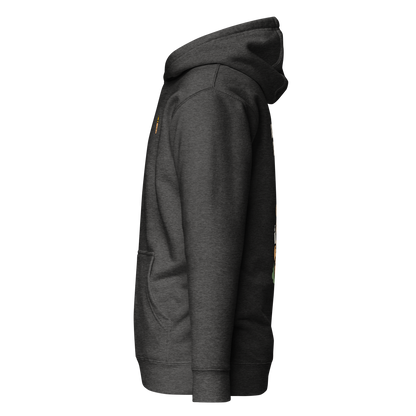 Better Days Rose Graphic Hoodie — Charcoal Heather — left-side view